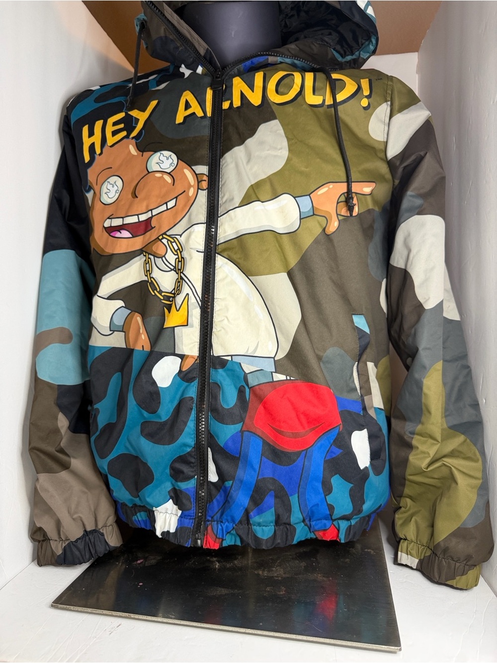 Members Only Hey Arnold Bomber Jacket Small Nickelodeon Vintage 90s
